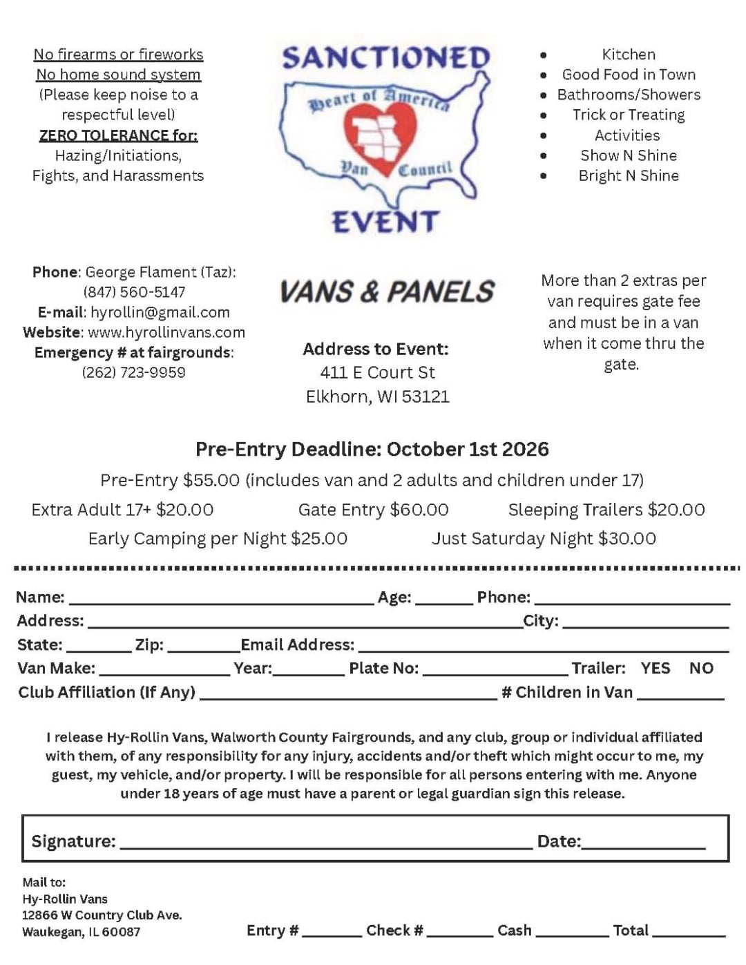 Hy-Rollin Vans Flyer back